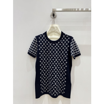 LV 클래식 모노그램 니트 반팔