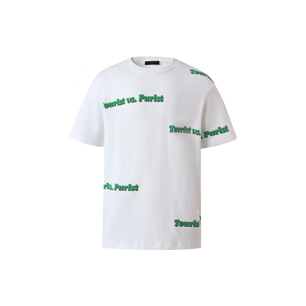 LV 폼 프린트 라운드넥 반팔