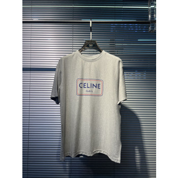 셀린느 프레임 프린트 라운드넥 반팔 티셔츠