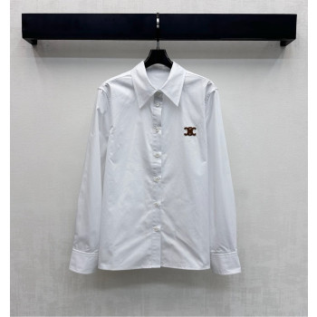 셀린느 라펠 로고 셔츠