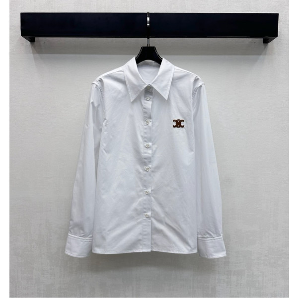 셀린느 라펠 로고 셔츠