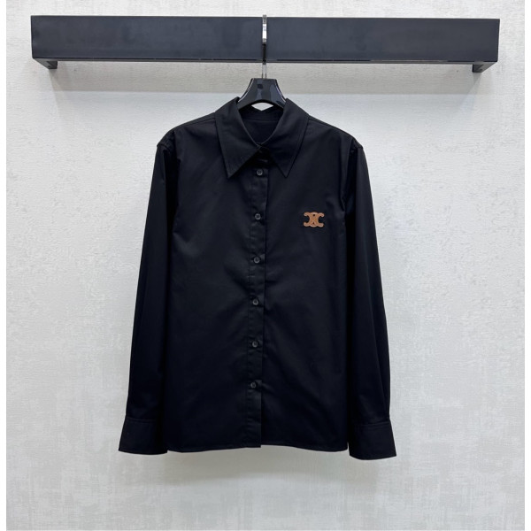 셀린느 라펠 로고 셔츠