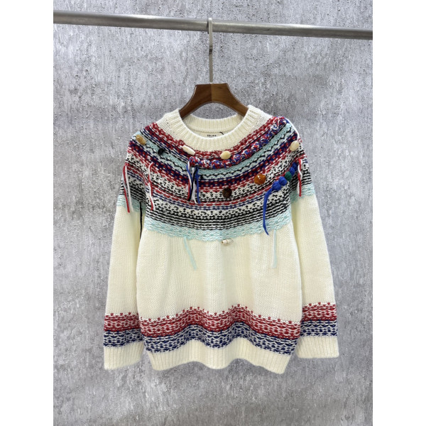 셀린느 테슬 라운드넥 니트