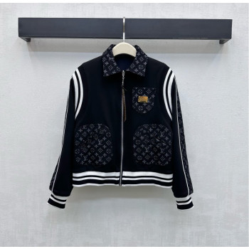 LV 스플라이스 자카드 데님 재킷