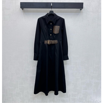 LV 커그터마이징 가죽라벨셔츠 스크트