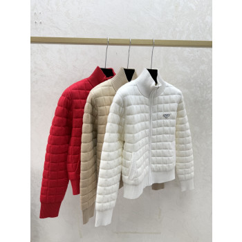 프라다 터틀넥 니트 재킷