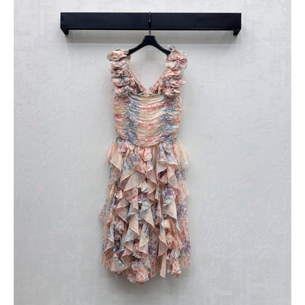 샤넬 까멜리아 레이어드 드레스