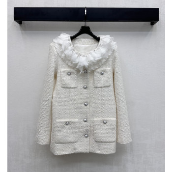 샤넬 레이어드 레이스 드레스 재킷