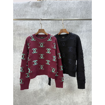 샤넬 로고 니트
