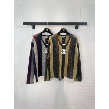 샤넬 브이넥 티셔츠