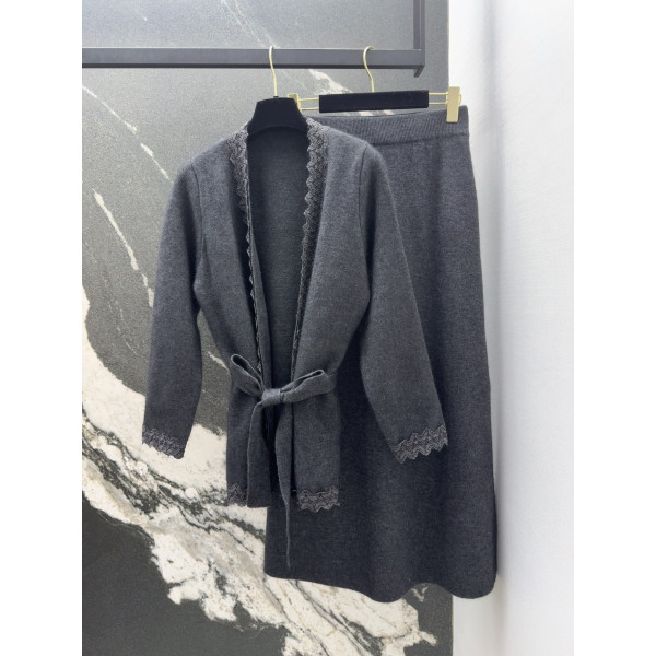 샤넬 워스티드 울 스커트 세트