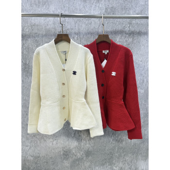 샤넬 자수로고  롱 가디건