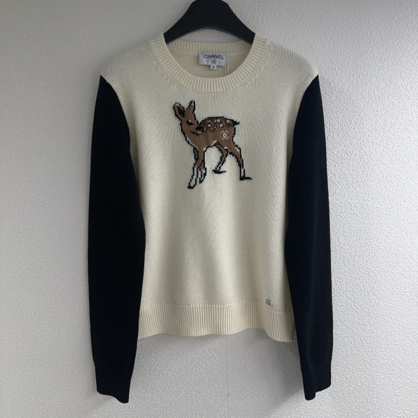 샤넬 자카드 풀오바 스웨터