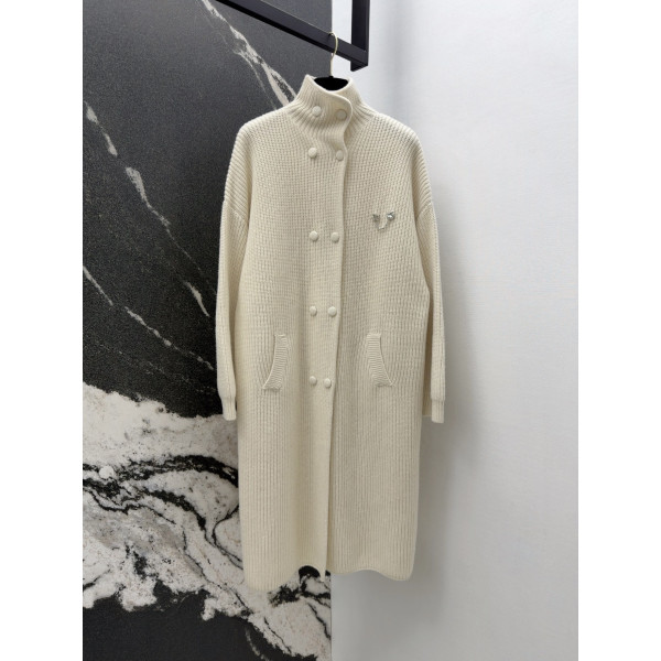 샤넬 캐시미어 롱 니트 코트