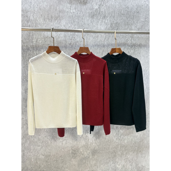 샤넬 터틀넥 니트