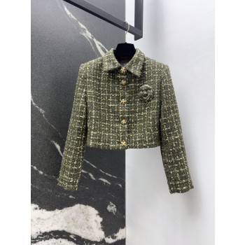 샤넬 트위드 라펠재킷