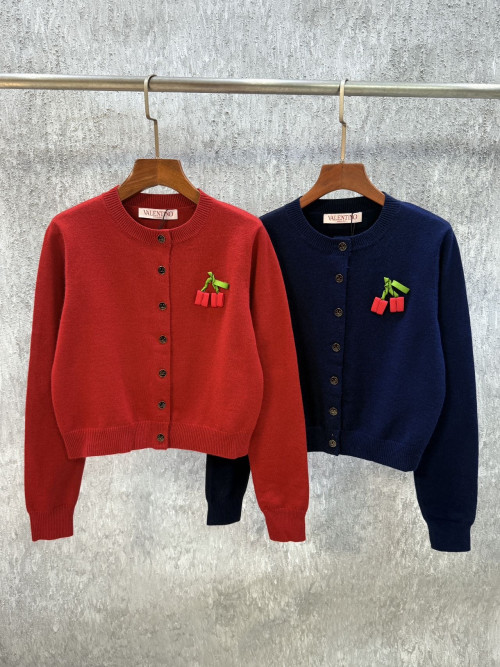 발렌티노 체리 가디건