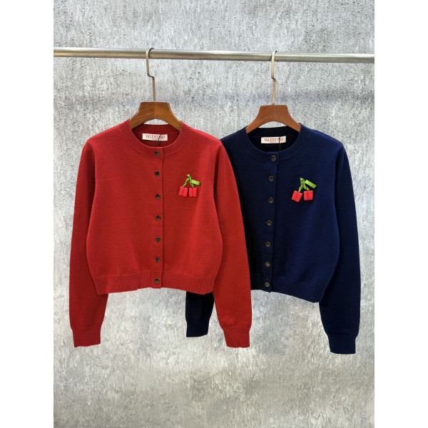 발렌티노 체리 가디건