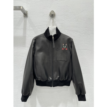 로에베 레트로 야구가죽재킷