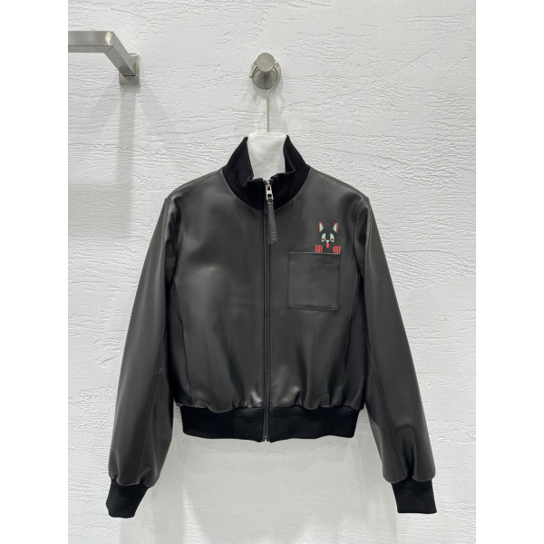 로에베 레트로 야구가죽재킷