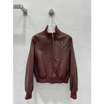 로에베 레트로 야구가죽재킷