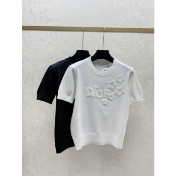 디올 스타 무늬 반팔 티셔츠