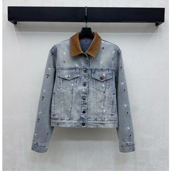 디올 스플라이스드 라펠 제님 재킷