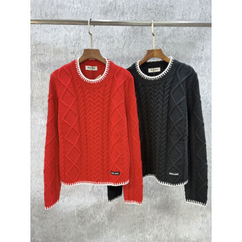 미우미우 꽃무늬 니트