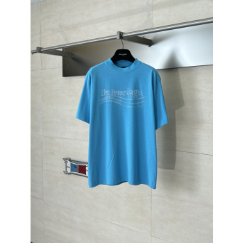 발렌시아가 빅블러 코크 프린트 반팔 티셔츠