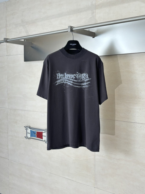 발렌시아가 빅블러 코크 프린트 반팔 티셔츠