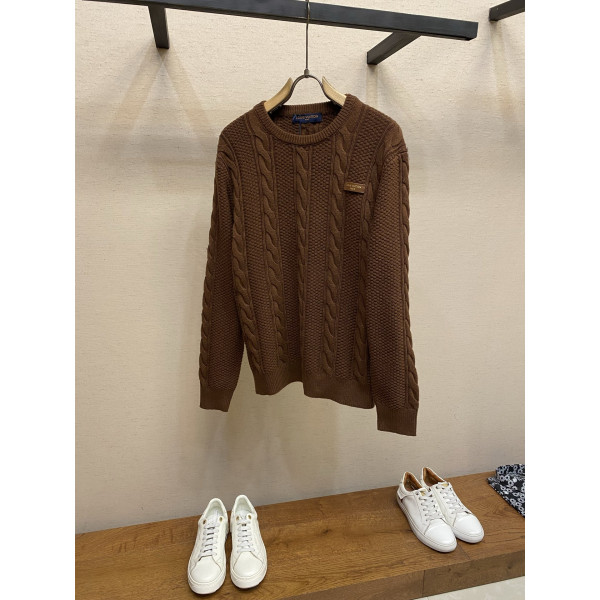 LV 트위스트 니트 스웨터