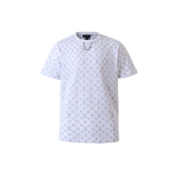 LV 풀 프린트 쿠루넥 반팔 티셔츠
