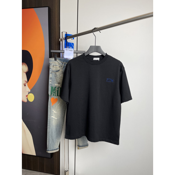 디올 로고 반팔 티셔츠 남 여