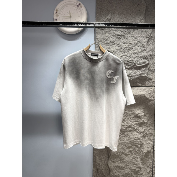 크롬하츠 번트 로고 반팔 티셔츠