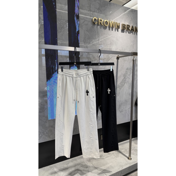 크롬하츠 스트레이트 크로우 소프트 데님 팬츠