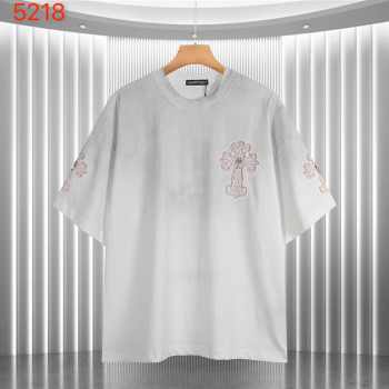 크롬하츠 아메리칸 워시 패치 자수 반팔 티셔츠