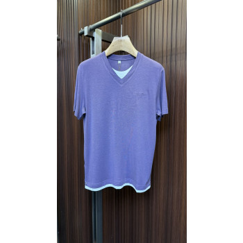 LP 브이넥 반팔 티셔츠