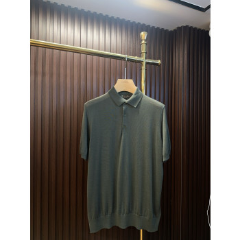 LP 칼라 순모 반팔 티셔츠