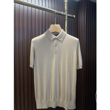 LP 칼라 순모 반팔 티셔츠