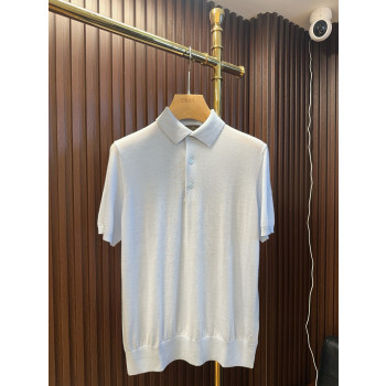 LP 칼라 순모 반팔 티셔츠