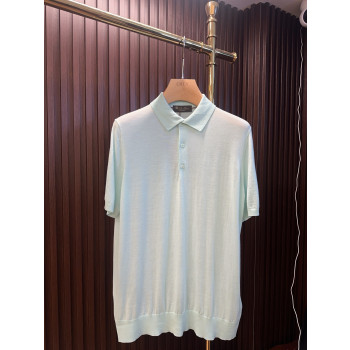 LP 칼라 순모 반팔 티셔츠