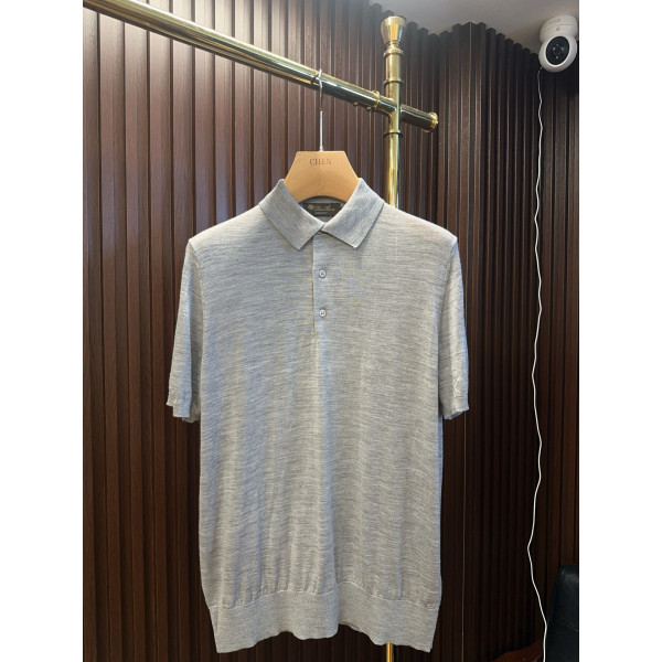 LP 칼라 순모 반팔 티셔츠