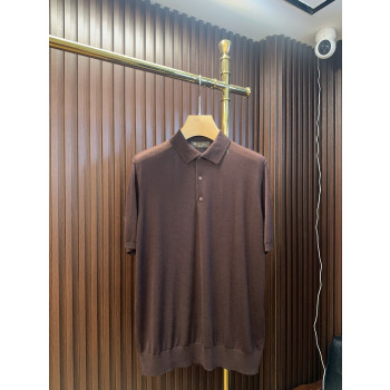 LP 칼라 순모 반팔 티셔츠