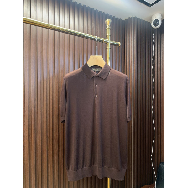 LP 칼라 순모 반팔 티셔츠