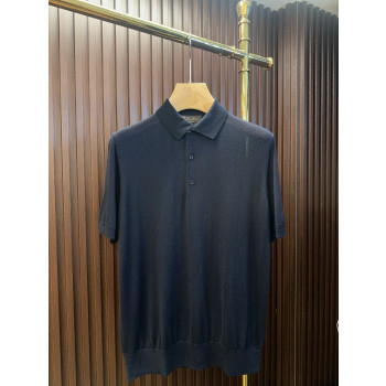 LP 칼라 순모 반팔 티셔츠