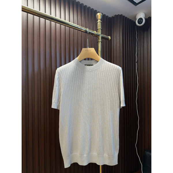 LP 하프 터틀넥 반팔 티셔츠