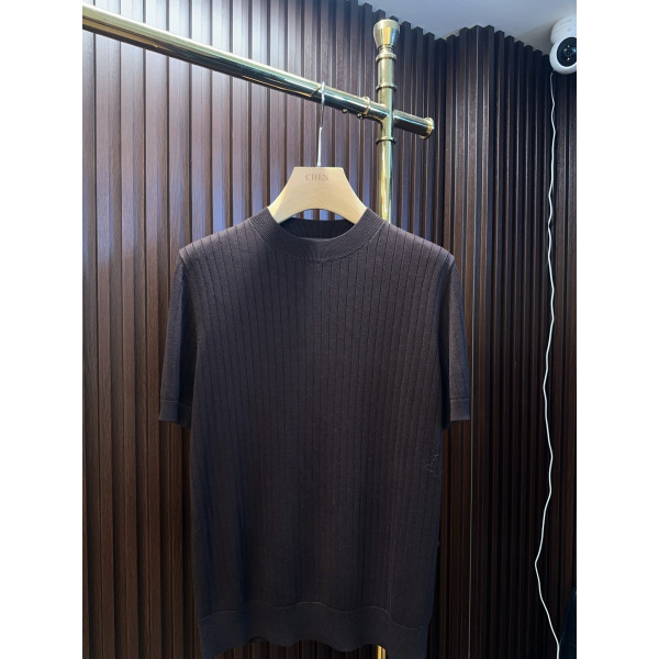 LP 하프 터틀넥 반팔 티셔츠