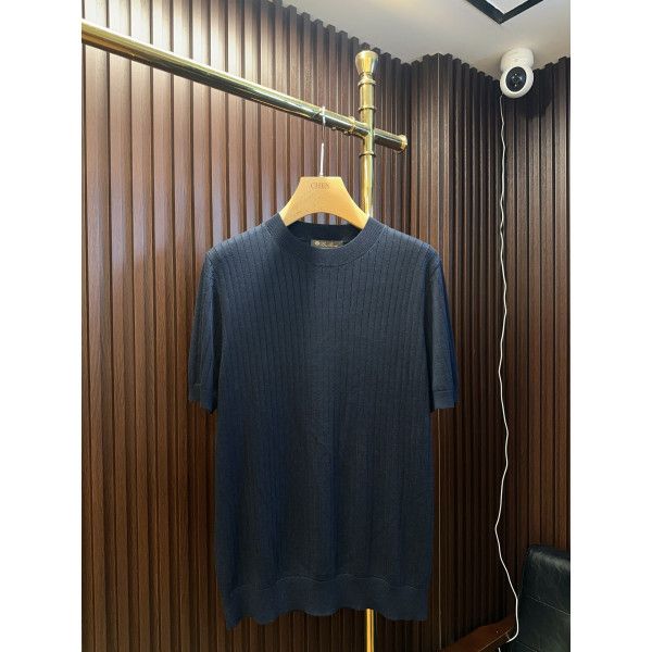 LP 하프 터틀넥 반팔 티셔츠