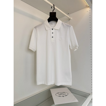 프라다 라펠 반팔 폴로셔츠