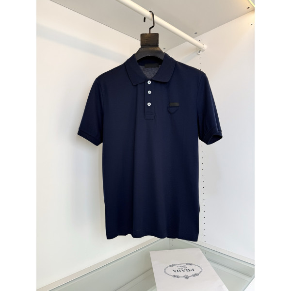 프라다 라펠 반팔 폴로셔츠